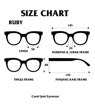 RUBY | Original Carel Jeni Eyewear Include Lensa